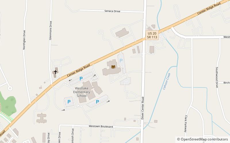 Westlake Porter Public Library location map