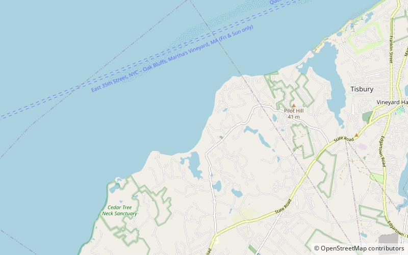 Lambert's Cove Beach location map