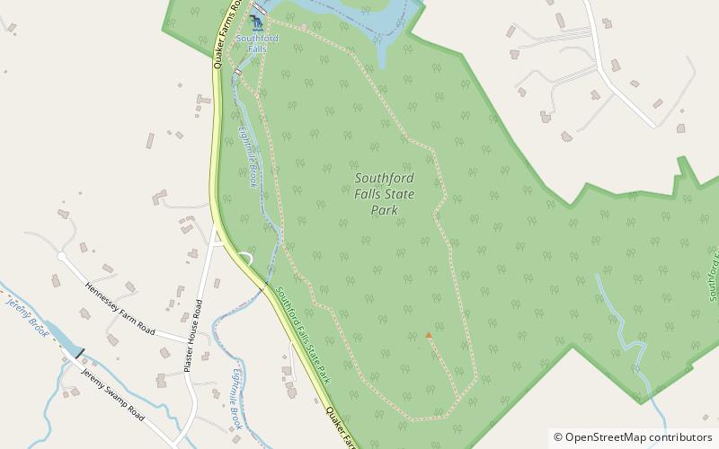 Southford Falls State Park location map