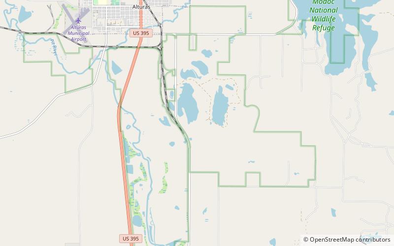 Modoc National Wildlife Refuge location map