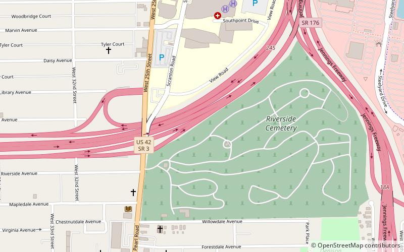 Riverside Cemetery Chapel location map