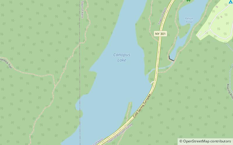 Canopus Lake location map
