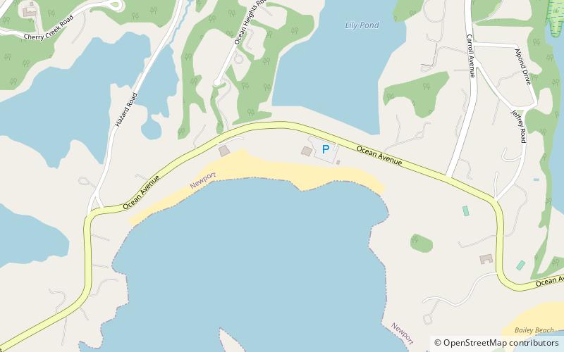 hazard beach newport location map