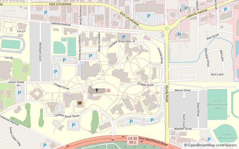 Brauer Museum of Art location map