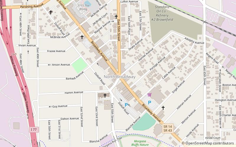 Broadway Avenue Historic District location map
