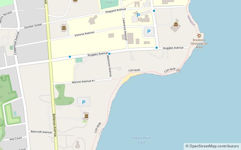 Newport Cliff Walk location map