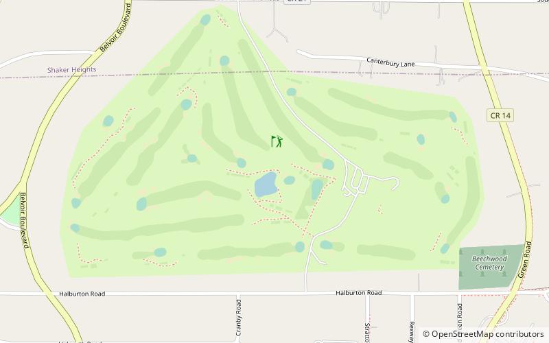 Canterbury Golf Club location map
