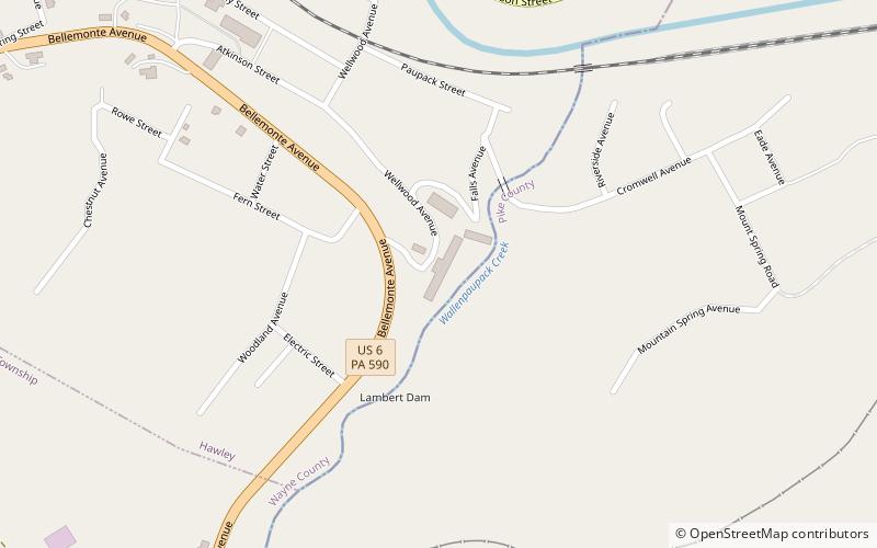 Hawley Silk Mill location map