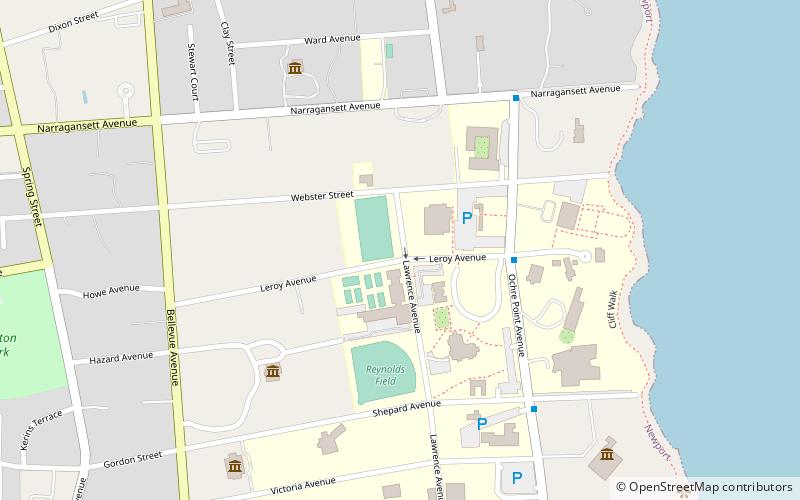 Ochre Court location map