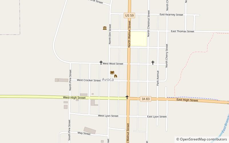 Pottawattamie County Sub Courthouse location map