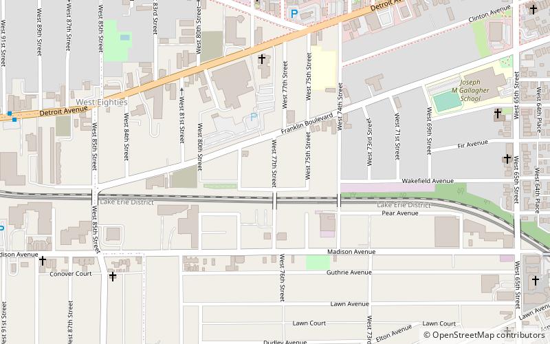 Detroit–Shoreway location map