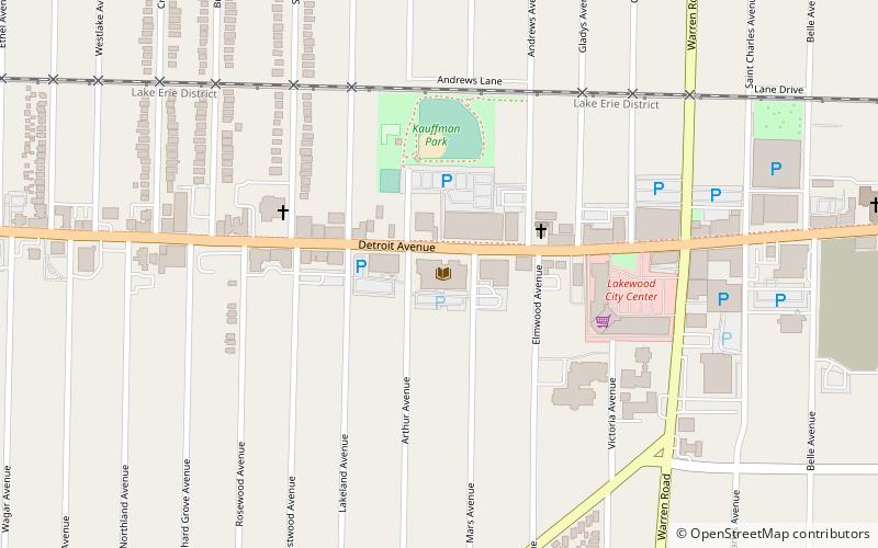 Lakewood Public Library location map