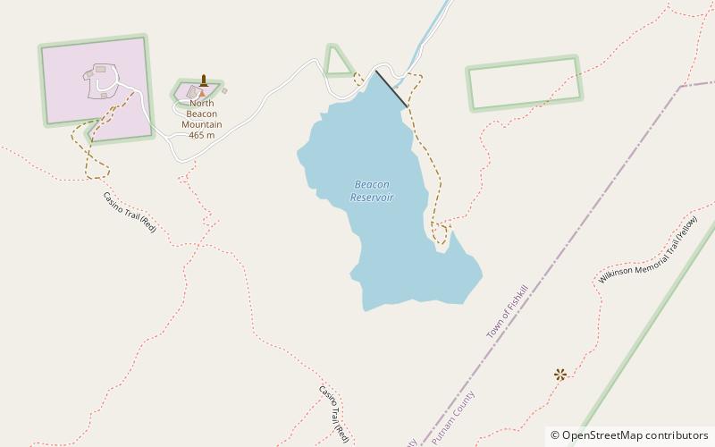 Beacon Reservoir location map