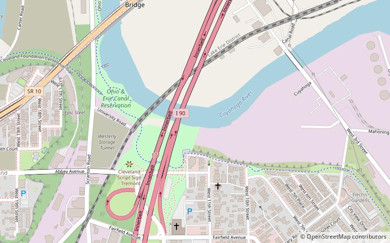 George V. Voinovich Bridges location map