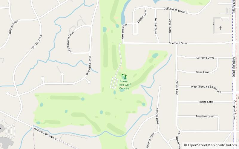 Forest Park Golf Course location map
