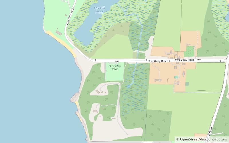 fort getty park jamestown location map