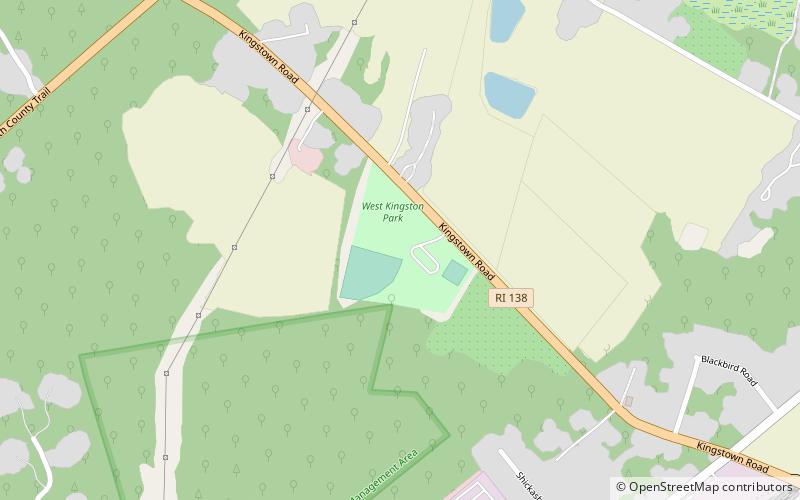 west kingston park usquepaug location map