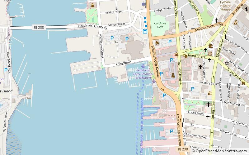 Newport Yacht Club location map
