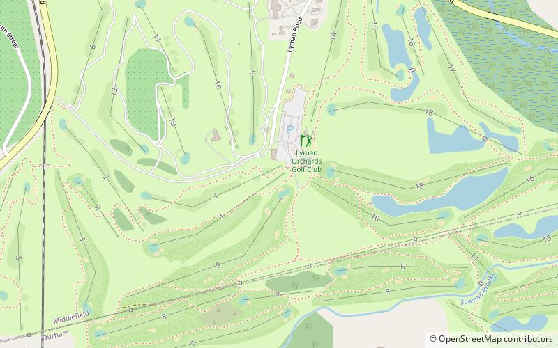 Lyman Orchards Golf Club location map
