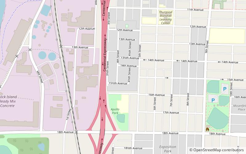 Arsenal Courts Historic District location map