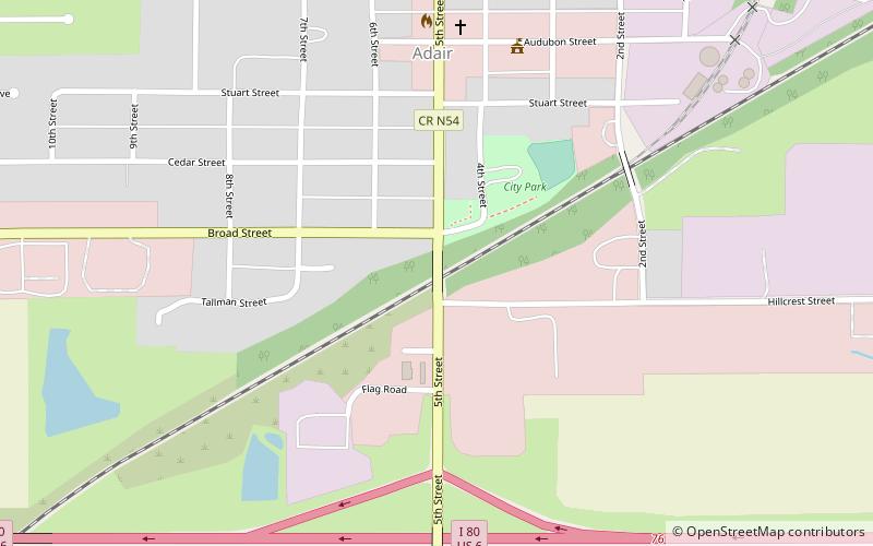 Adair Viaduct location map