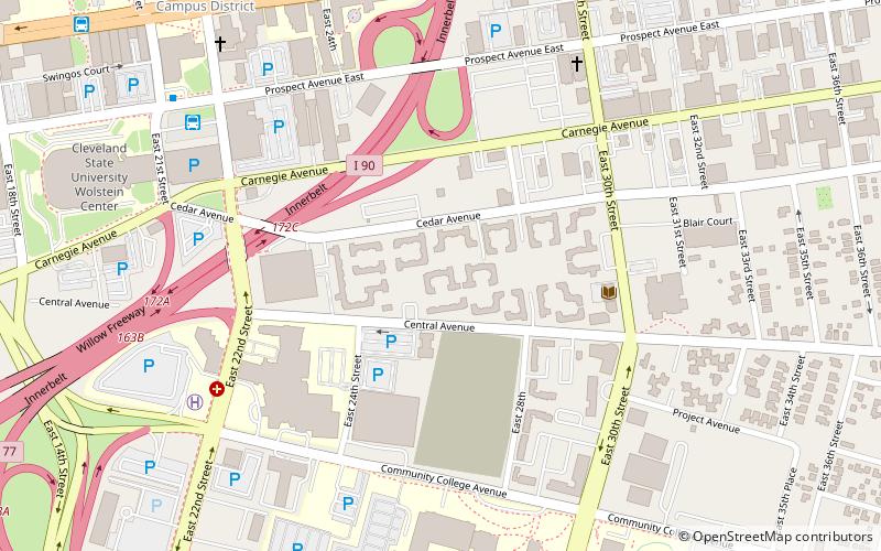 Campus District location map