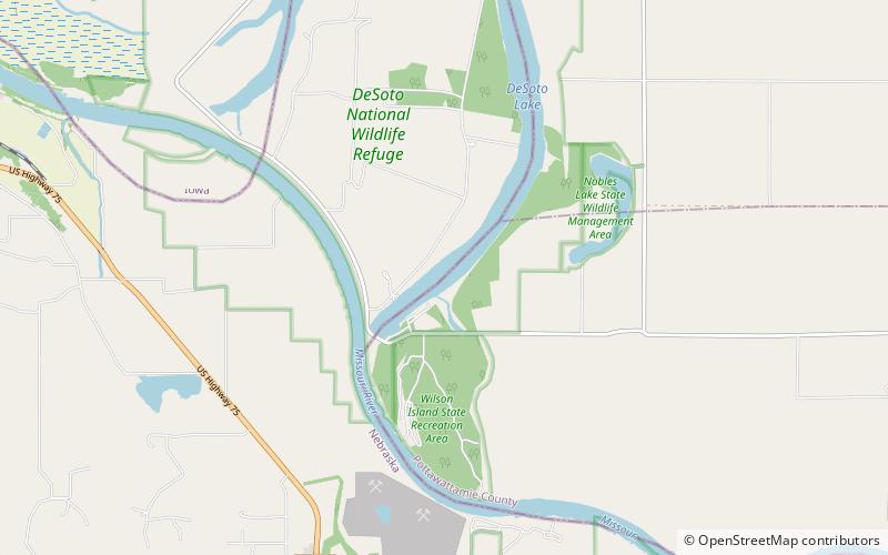 DeSoto Lake location map