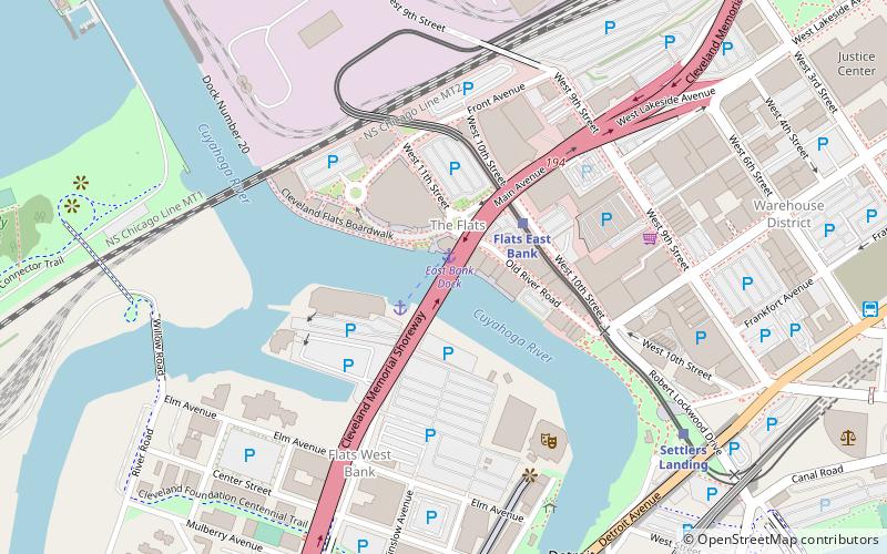 Main Avenue Bridge location map