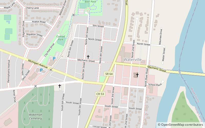 Waterville location map