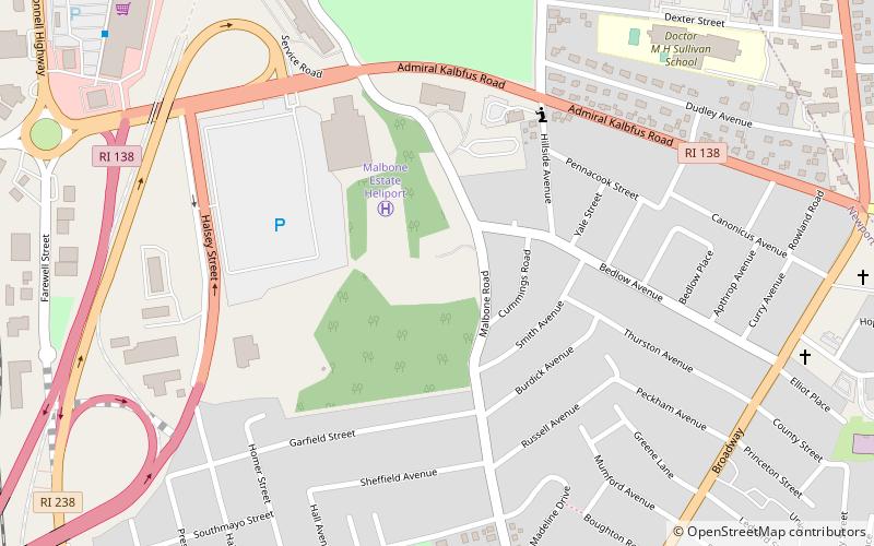 Malbone Castle and Estate location map