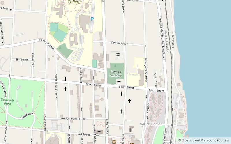 Old Town Cemetery location map