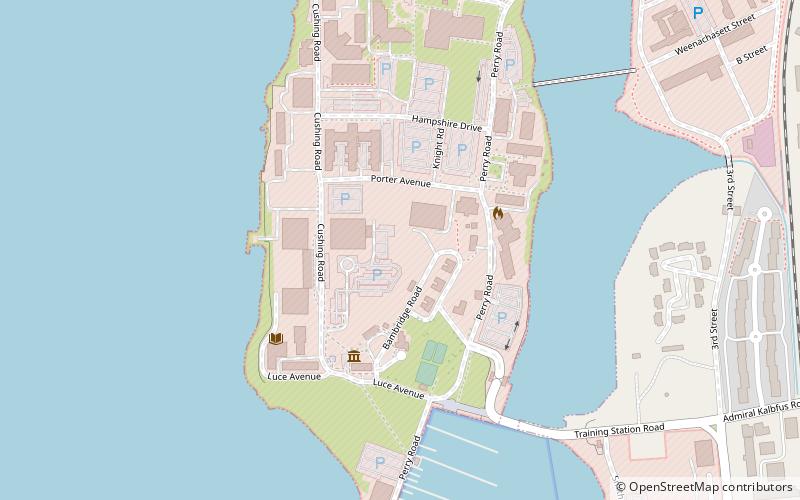 Coasters Harbor Island location map