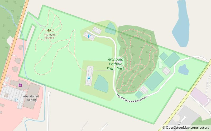 Archbald Pothole State Park location map
