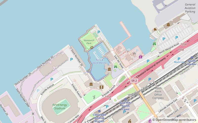Rock & Dock at North Coast Harbor Marina location map