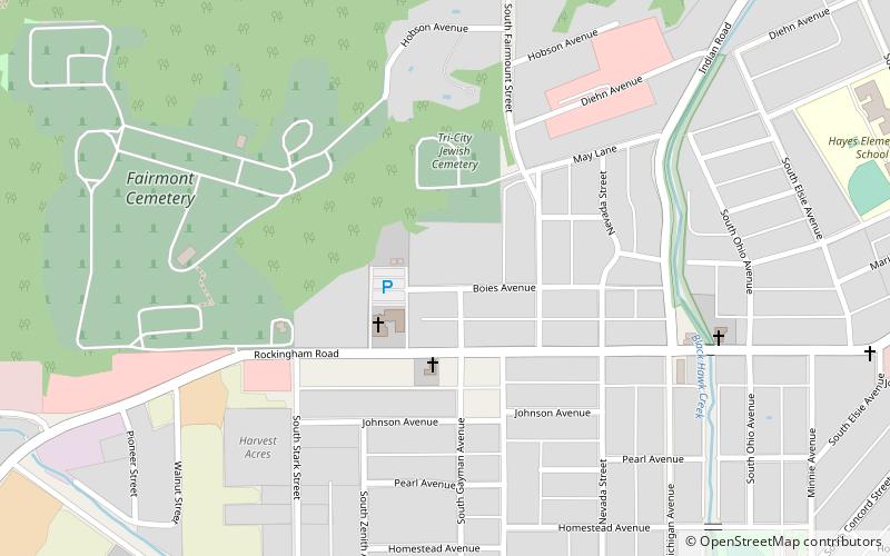 Davenport Crematorium location map