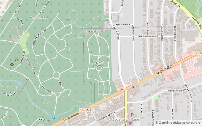 Mayfield Cemetery location map