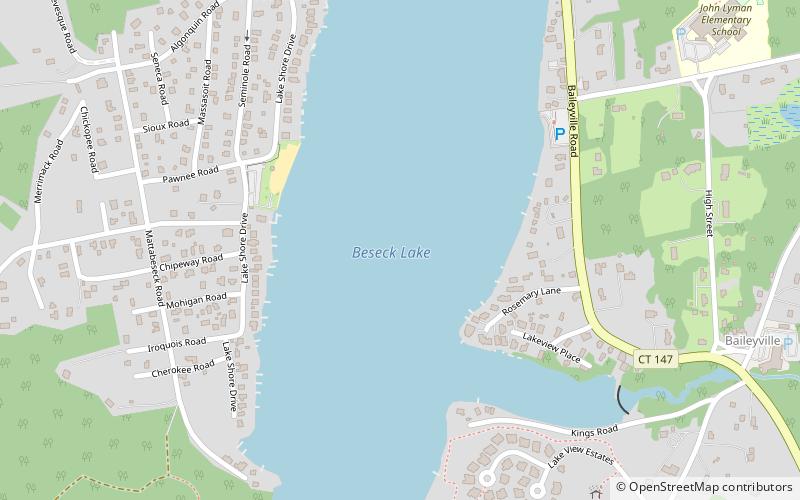 Lake Beseck location map