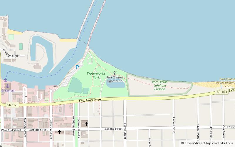 port clinton light location map
