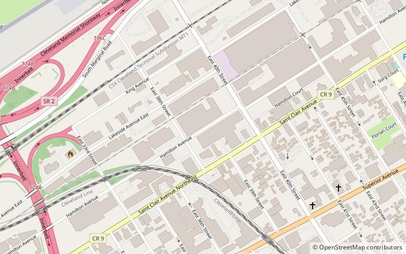 St. Clair-Superior location map