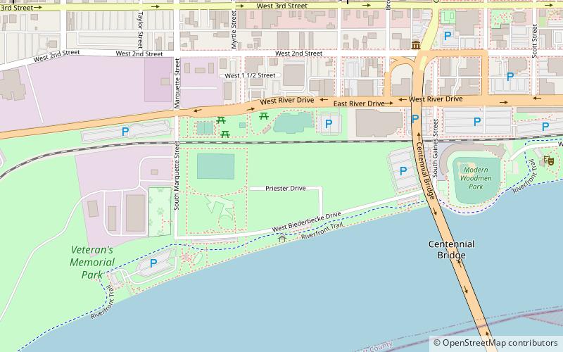 Centennial Park location map