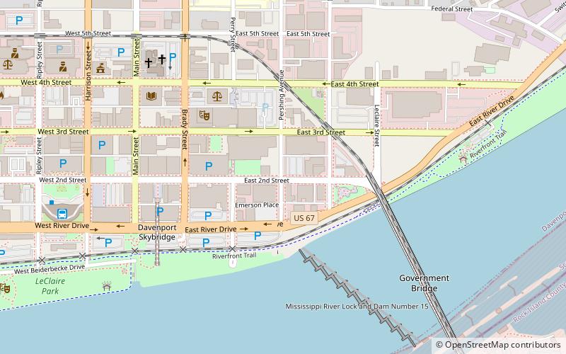 Davenport Motor Row and Industrial Historic District location map