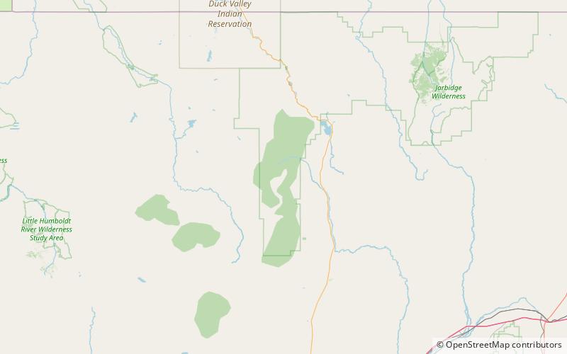 McAfee Peak location map