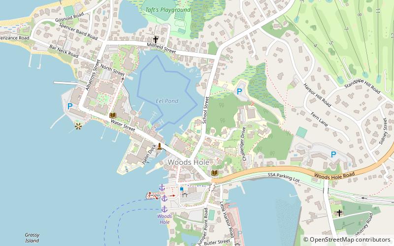 Woods Hole School location map