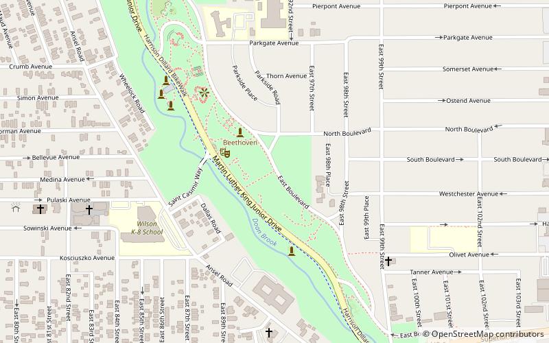 Rockefeller Park location map