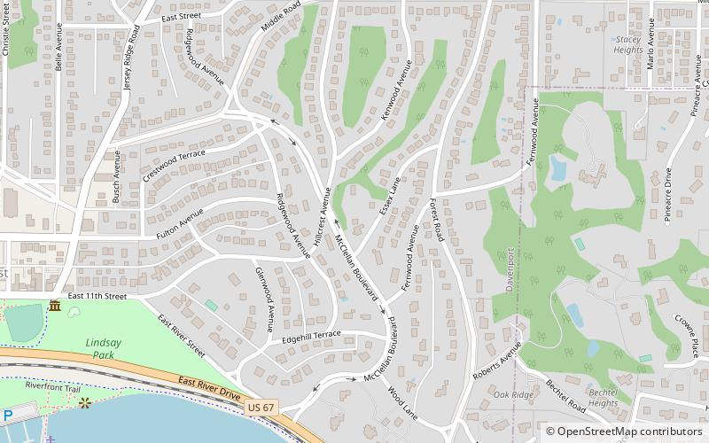 McClellan Heights Historic District location map