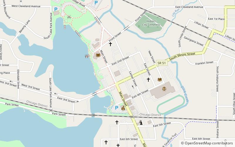 wpa in hobart location map