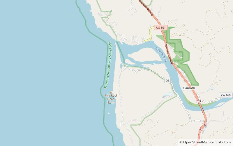 Course of the Klamath River location map