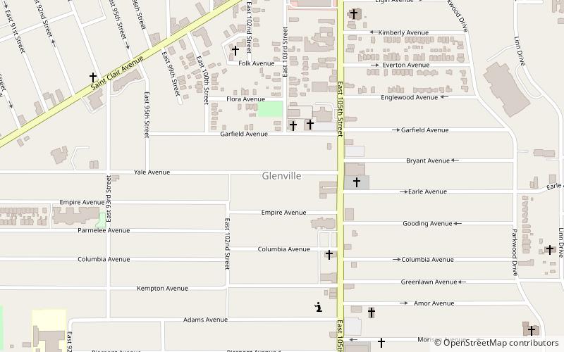 glenville cleveland location map