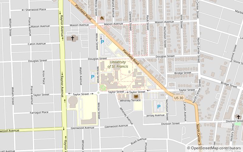 Universidad de St. Francis location map