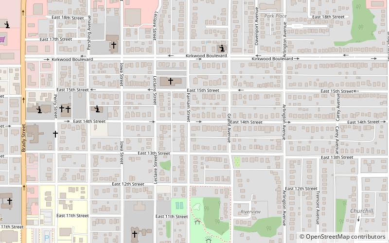 East 14th Street Historic District location map